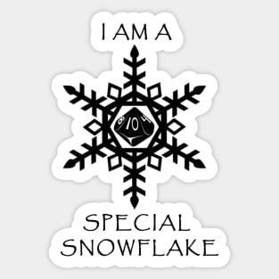 Special Snowflake Sticker